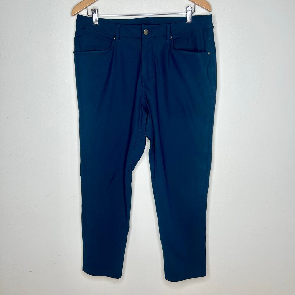 Lululemon ABC Pant Relaxed Warpstreme True Navy 33x28 - Picture 4 of 5